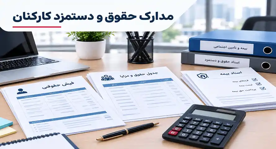 مدارک حقوق و دستمزد کارکنان